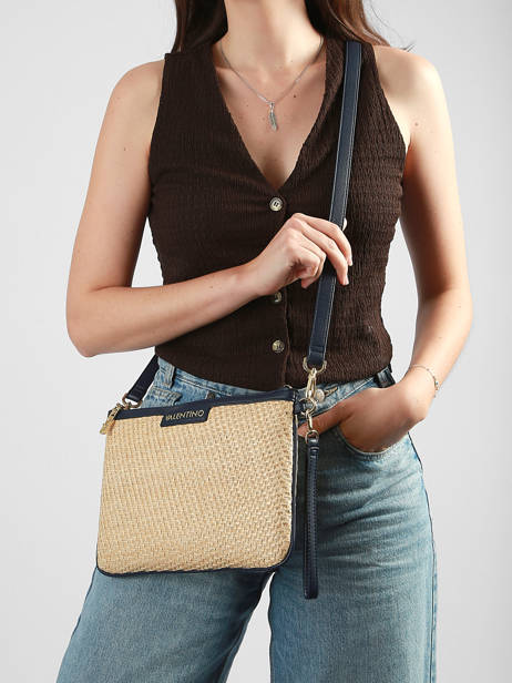 Sac Bandoulière Demetra Paille Valentino Beige demetra VBS9R917 vue secondaire 1