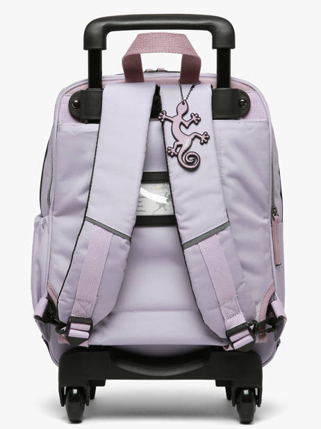2-compartment Wheeled Schoolbag Cameleon Violet vintage fantasy SR40 other view 5