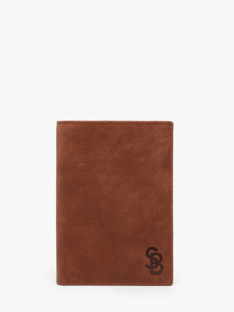 Portefeuille Cuir Serge blanco Marron brooklyn BRO21021