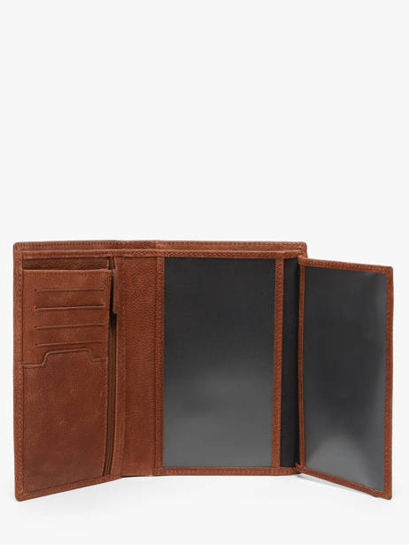 Portefeuille Cuir Serge blanco Marron brooklyn BRO21021 vue secondaire 2