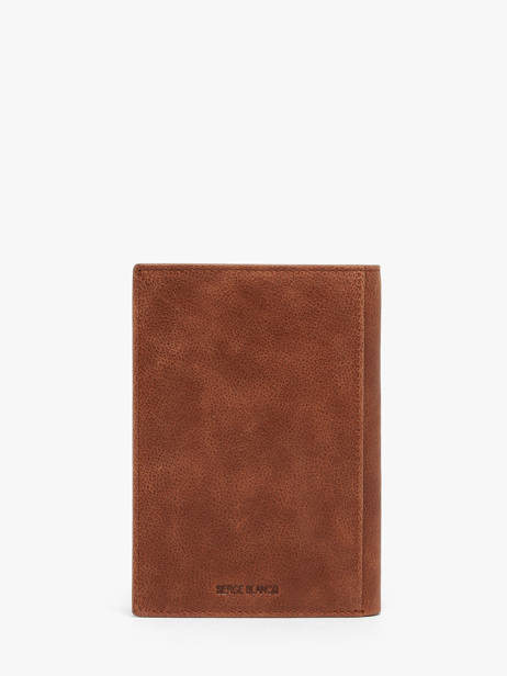 Portefeuille Cuir Serge blanco Marron brooklyn BRO21021 vue secondaire 3