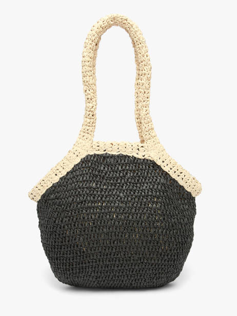 Sac Porté épaule Galets Papier Les tropeziennes Noir galets TZ02 vue secondaire 4