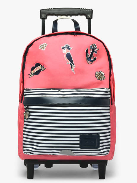 Sac A Dos à Roulettes 2 Compartiments Tann's Rose les fantaisies f 73213