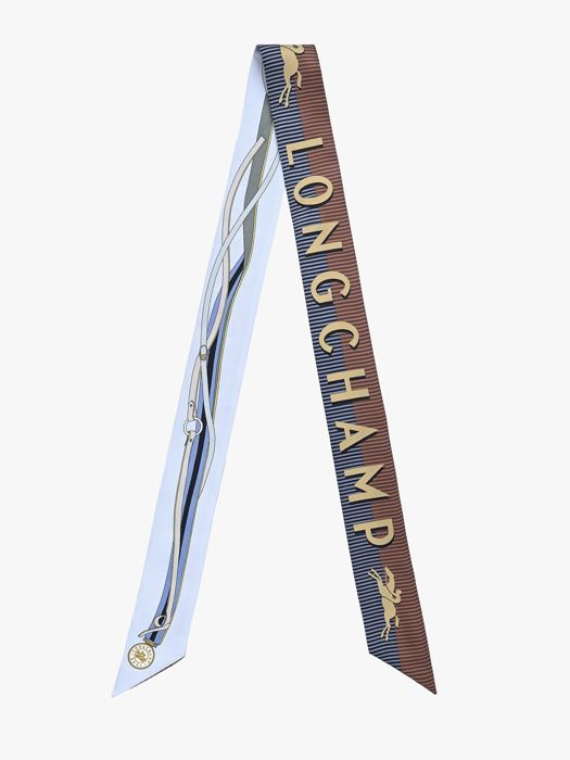 Longchamp Soie gots Etole Bleu