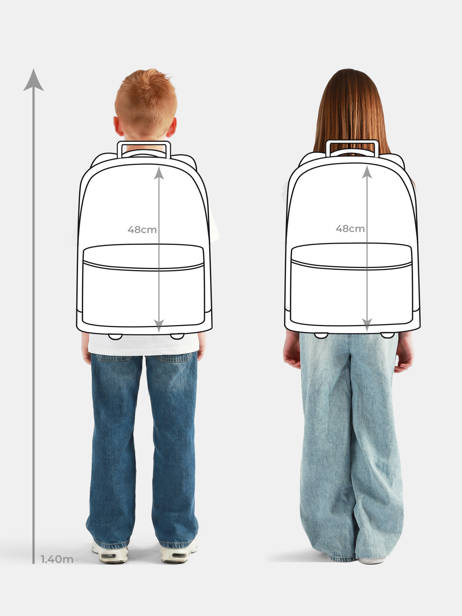 Sac A Dos à Roulettes 1 Compartiment Federat. france football Bleu fff 25BX204R vue secondaire 1