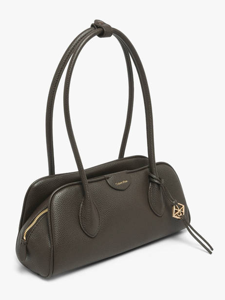 Sac Porté épaule Emblem Calvin klein jeans Marron emblem 4F3743G vue secondaire 1