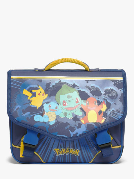 Cartable 2 Compartiments Pokemon Bleu pokemon & friends 26KK203L