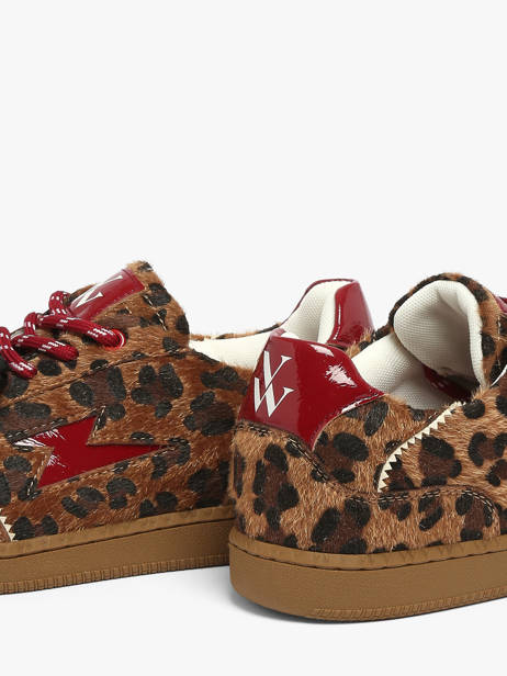 Sneakers LÉo X Sasa Vanessa wu Marron accessoires BK2822LP vue secondaire 2