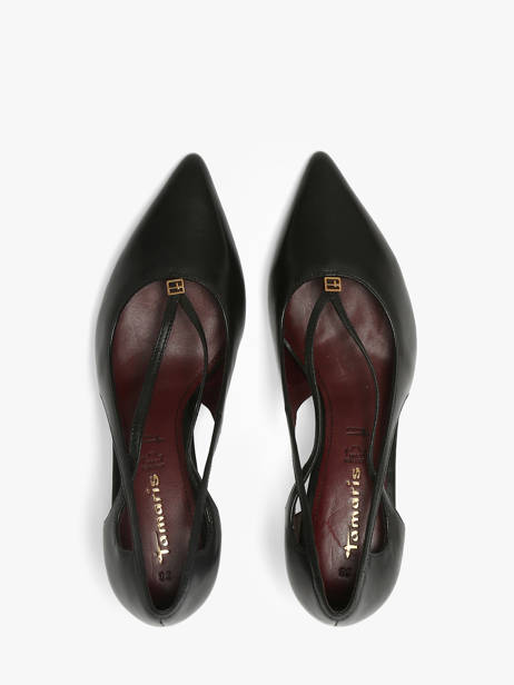 Escarpins à Talon En Cuir Tamaris Noir accessoires 47 vue secondaire 3