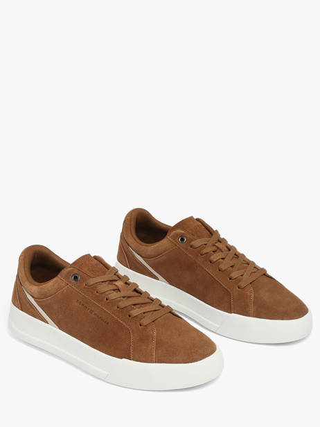 Sneakers En Cuir Tommy hilfiger Marron men 5880GVQ vue secondaire 1