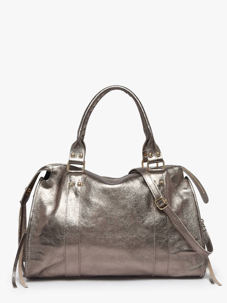 Sac Porté épaule A4 Nine Cuir Milano Argent nine NI24095O vue secondaire 4