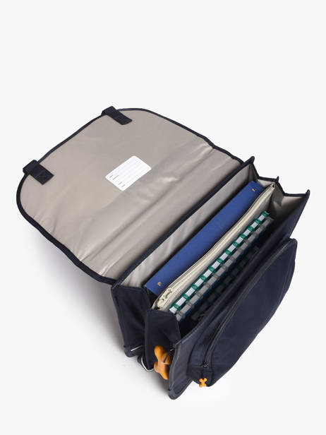 2-compartment Cedar Satchel Stones and bones Blue boys B other view 3