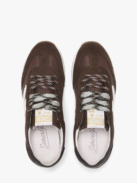 Sneakers En Cuir Semerdjian Marron accessoires JUNEE278 vue secondaire 3