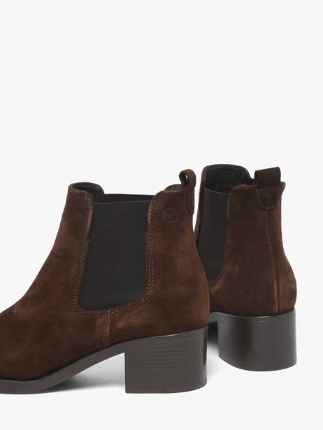 Bottines à Talon En Cuir Tamaris Marron accessoires 41 vue secondaire 2