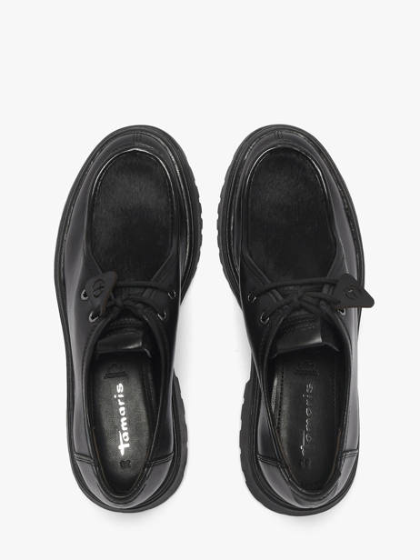 Chaussures Derbies En Cuir Tamaris Noir accessoires 47 vue secondaire 3