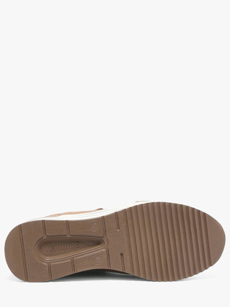 Sneakers Semelle Compensée En Cuir Remonte Beige accessoires 64 vue secondaire 4