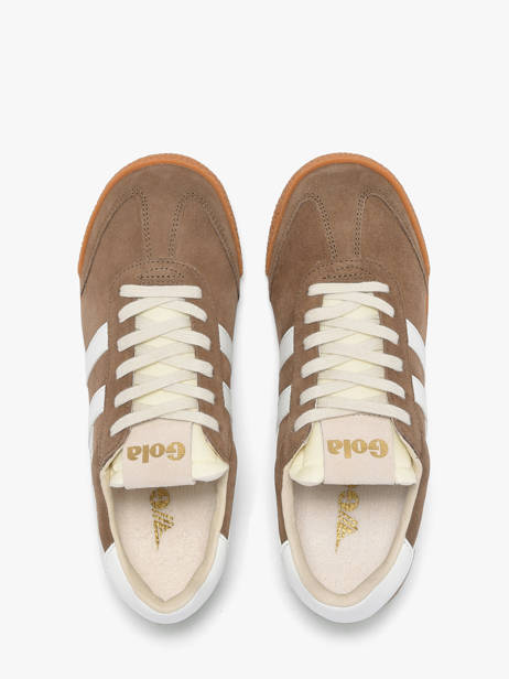 Sneakers En Cuir Gola Marron accessoires CLB538FW vue secondaire 3