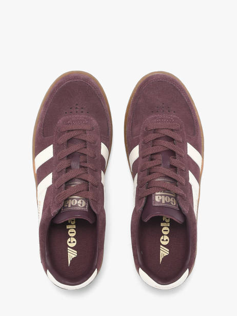 Sneakers En Cuir Gola Rouge accessoires CLA589LC vue secondaire 3