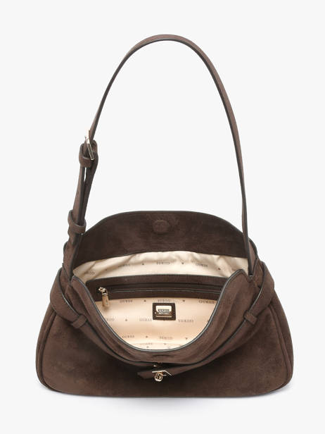Sac Porté épaule Ella Aspect Daim Guess Marron ella SG975418 vue secondaire 2