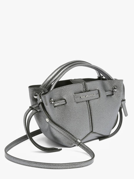 Sac Bandoulière K Pierced Cuir Karl lagerfeld Argent k pierced B3W30356 vue secondaire 2