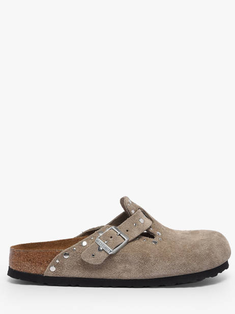 Mules Boston Rivet En Cuir Birkenstock Marron accessoires 1030418
