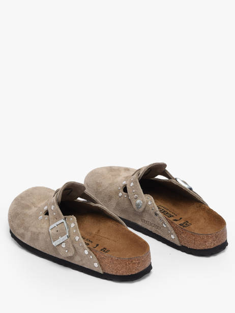Mules Boston Rivet En Cuir Birkenstock Marron accessoires 1030418 vue secondaire 3