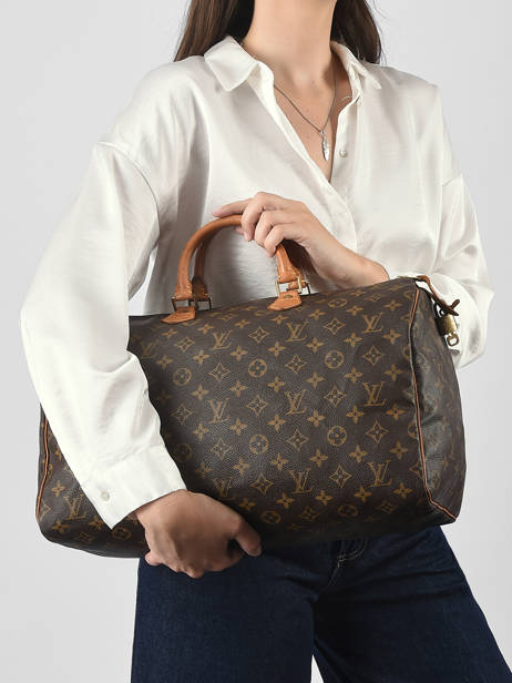 Sac Porté Main Second Life Louis vuitton Marron second life M41522 vue secondaire 1