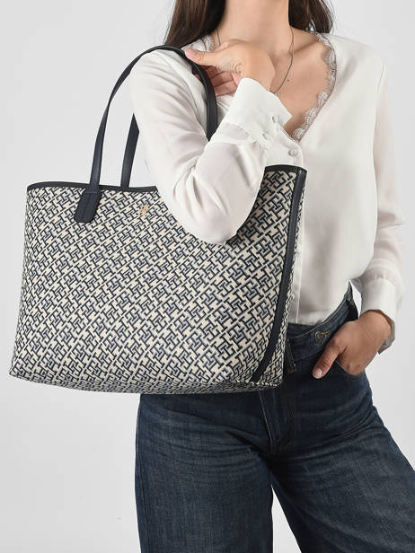 Sac Porté épaule Th Icon Polyester Recyclé Tommy hilfiger Bleu th icon AW18889 vue secondaire 1