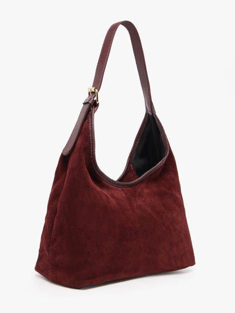 Sac Porté épaule Velvet Caviar Cuir Milano Rouge velvet caviar VC26062 vue secondaire 2