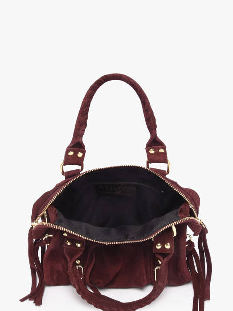 Sac Bandoulière Velvet Cuir Milano Violet velvet VE24092O vue secondaire 3