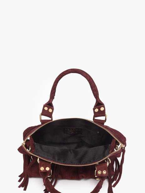 Sac Bandoulière Velvet Cuir Milano Rouge velvet VE24093O vue secondaire 3