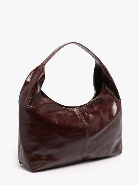 Sac Porté épaule Shiny Sauvage Cuir Milano Marron shiny sauvage SS26061 vue secondaire 2