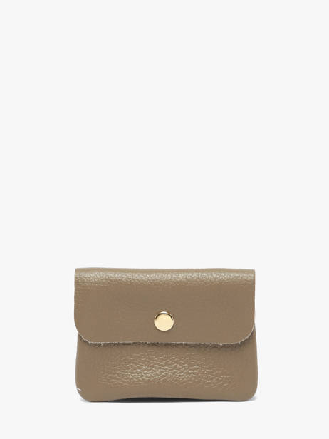 Porte-monnaie Caviar Cuir Milano Beige caviar CA23092O