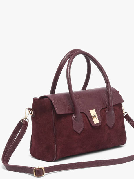 Sac Porté épaule Velvet Caviar Cuir Milano Rouge velvet caviar VC26061 vue secondaire 2