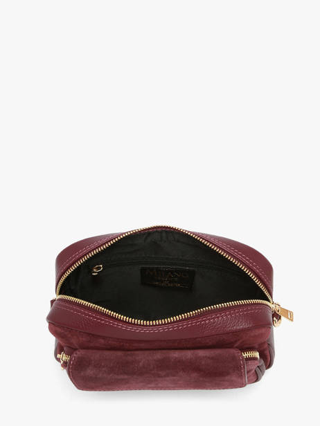 Sac Bandoulière Velvet Caviar Cuir Milano Rouge velvet caviar VC25067 vue secondaire 3