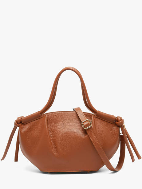 Sac Porté Main Caviar Cuir Milano Marron caviar CA26062 vue secondaire 4
