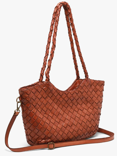 Sac Porté épaule Dewashed Cuir Milano Marron dewashed DE26062 vue secondaire 2