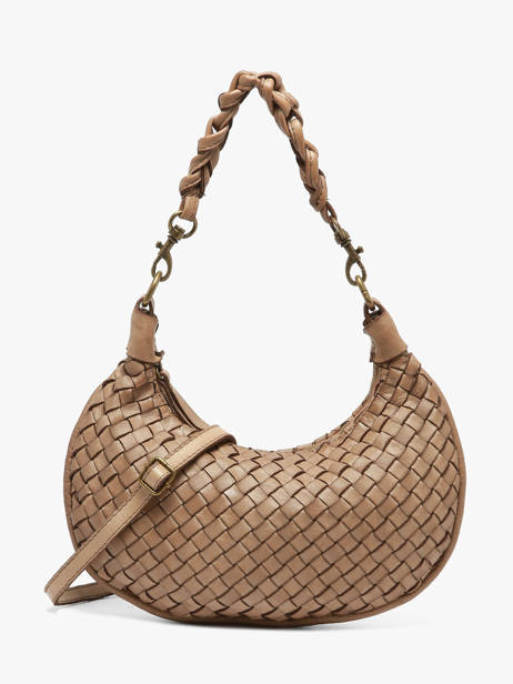 Sac Bandoulière Dewashed Cuir Milano Gris dewashed DE26063