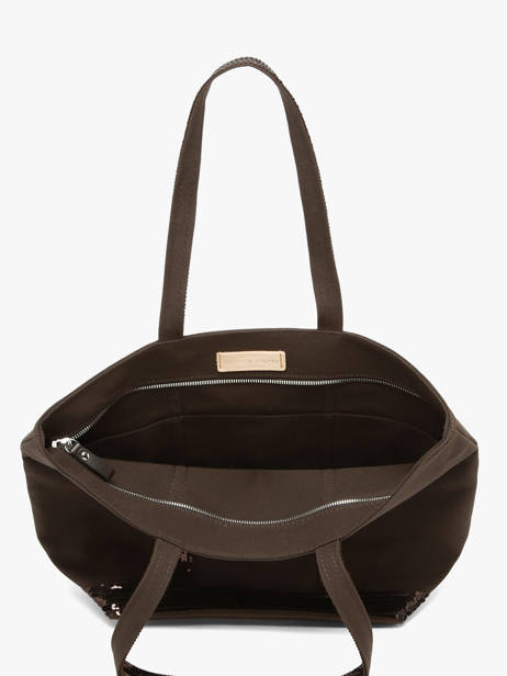 Sac Porté Main Cabas Coton Vanessa bruno Marron cabas 1V40378 vue secondaire 4
