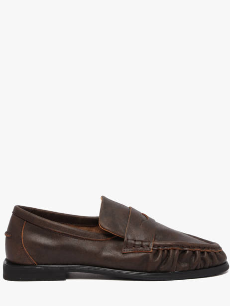 Mocassins Elmira En Cuir Pavement Marron women 24139779