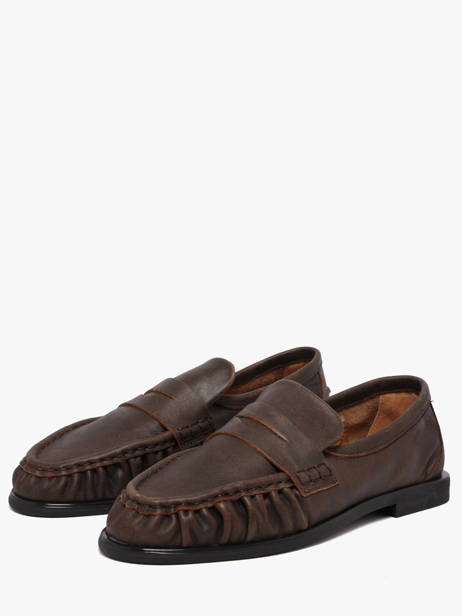 Mocassins Elmira En Cuir Pavement Marron women 24139779 vue secondaire 1