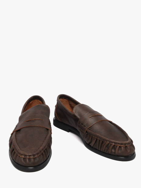 Mocassins Elmira En Cuir Pavement Marron women 24139779 vue secondaire 2