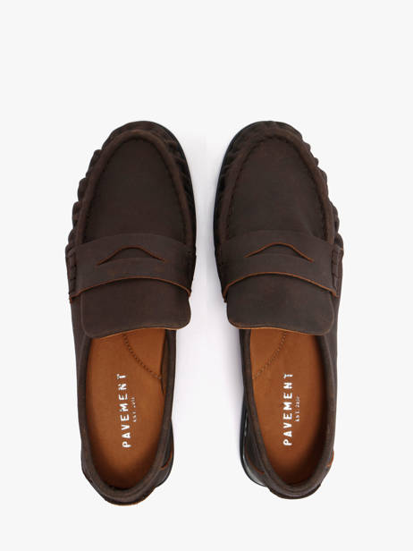 Mocassins Elmira En Cuir Pavement Marron women 24139779 vue secondaire 3