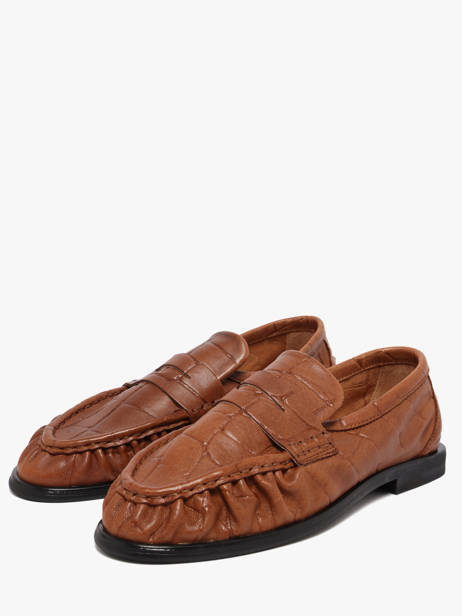 Mocassins Elmira Croco Pavement Marron women 24139052 vue secondaire 1