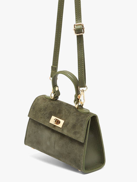 Sac Porté épaule Velvet Caviar Cuir Milano Vert velvet caviar VC25116 vue secondaire 2
