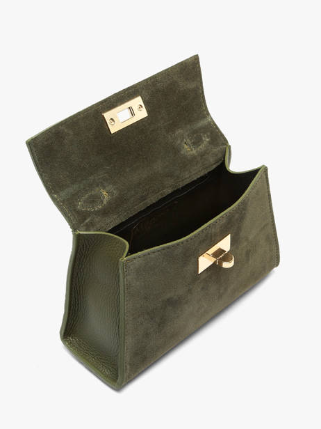 Sac Porté épaule Velvet Caviar Cuir Milano Vert velvet caviar VC25116 vue secondaire 3