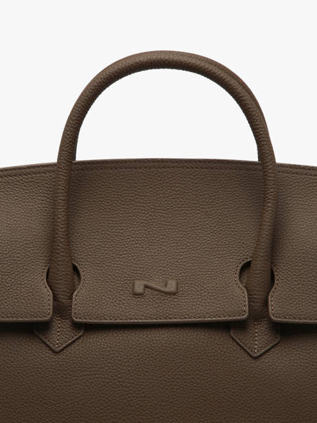 Sac à Main Clara Cuir Nathan baume Marron nathan 2 vue secondaire 2