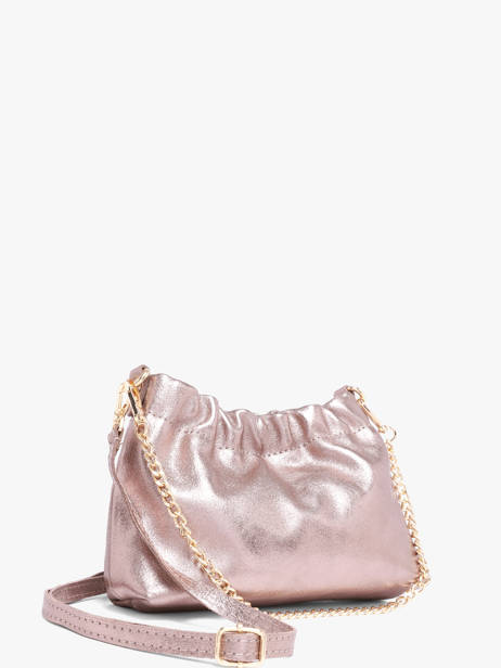 Sac Bandoulière Nine Cuir Milano Rose nine NI26062 vue secondaire 2