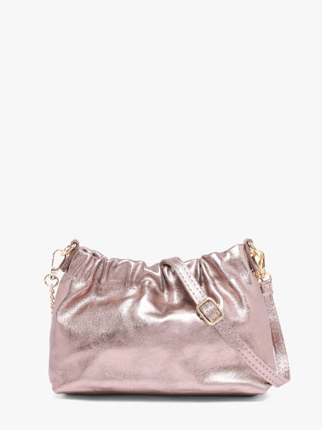 Sac Bandoulière Nine Cuir Milano Rose nine NI26062 vue secondaire 4