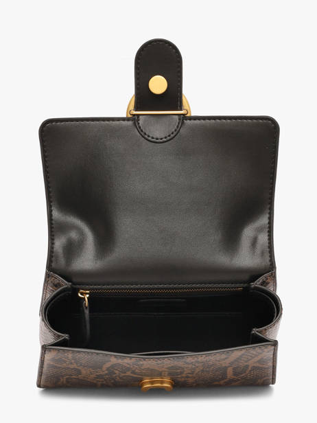Sac Bandoulière Love Bag Icon Cuir Pinko Marron love bag icon 71A3E5 vue secondaire 3